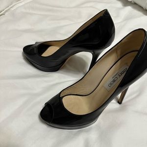Jimmy Choo Peep Toe Stiletto Pump
